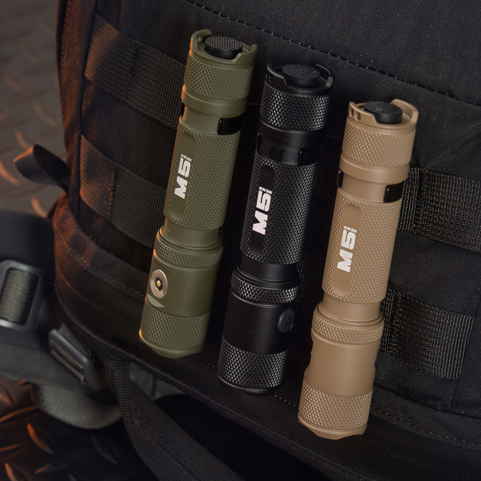 Powertac M5 Gen3 Tactical EDC Flashlight | 2030LM Super Bright | Auto-Magnetic Charge | IPX8 Waterproof & 2M Drop Resistant | 1-Inch Picatinny Mount Compatible