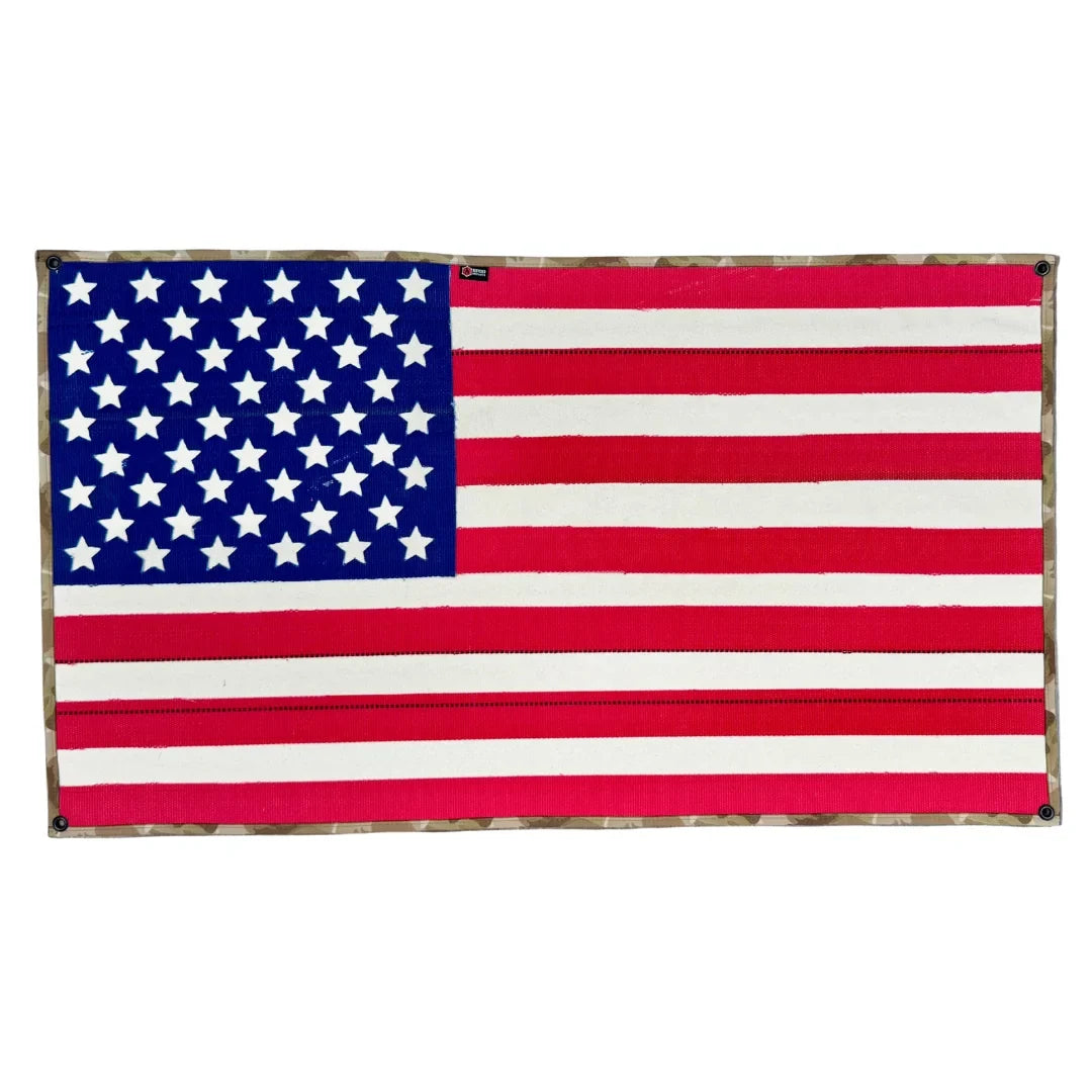 American Flag - Fire Hose & Arid Border