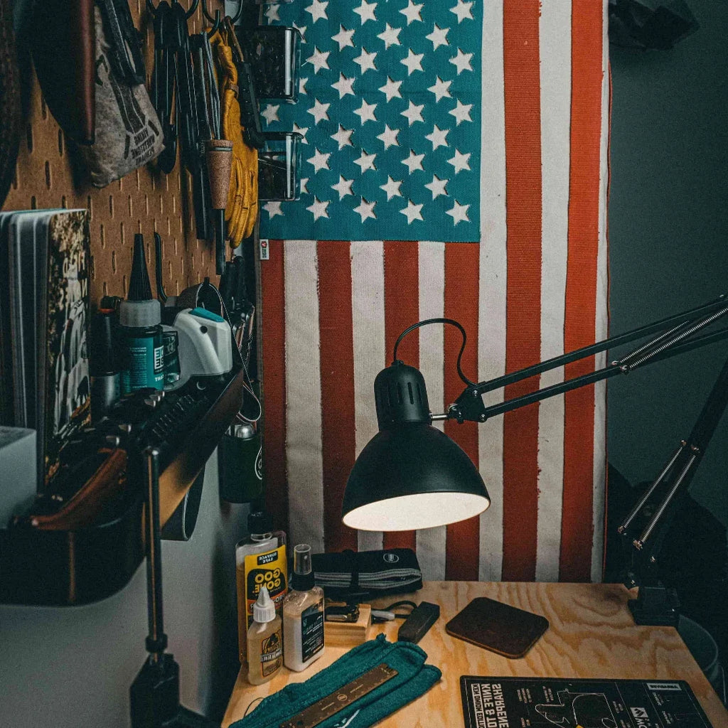 American Flag - Fire Hose & Arid Border