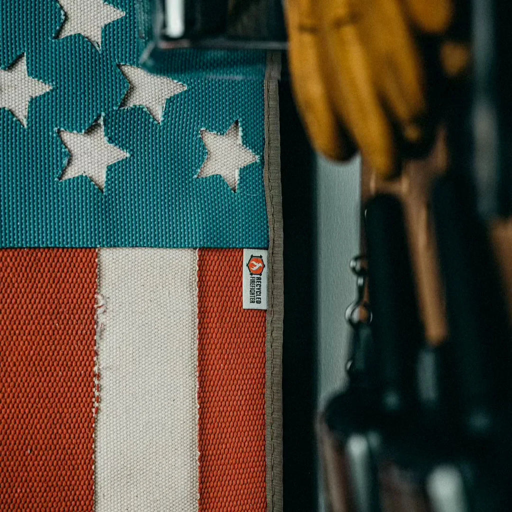 American Flag - Fire Hose & Arid Border