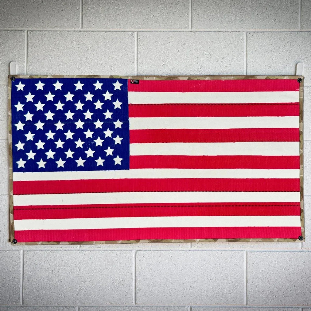 American Flag - Fire Hose & Arid Border