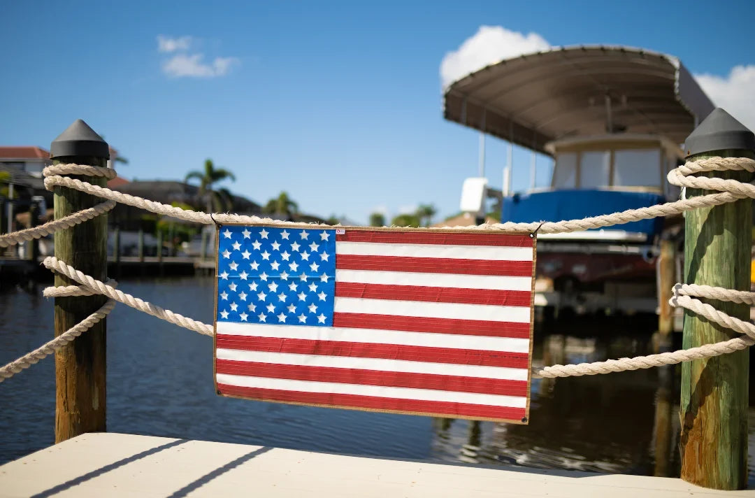 American Flag - Rubber Fire Hose - Waterproof