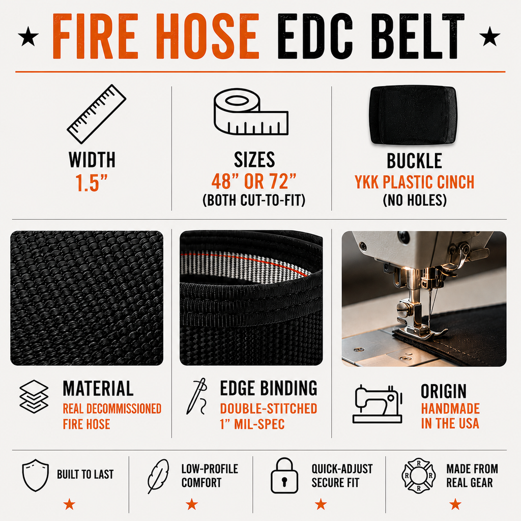 Fire Hose EDC Belt