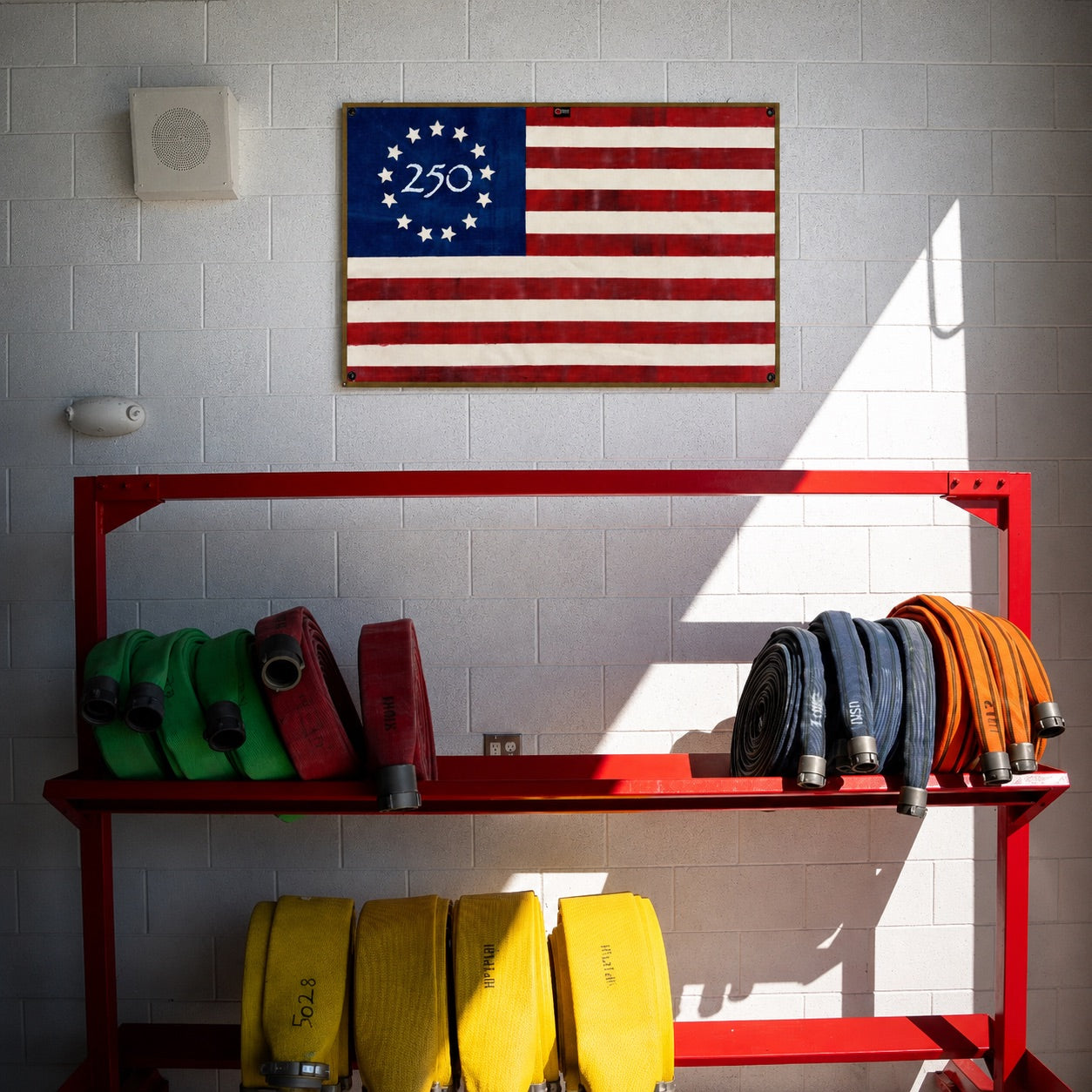 American Flag - Fire Hose - Betsy Ross - 250 Edition