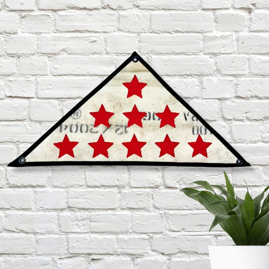 Service Star Triangle Flag - Fire Hose