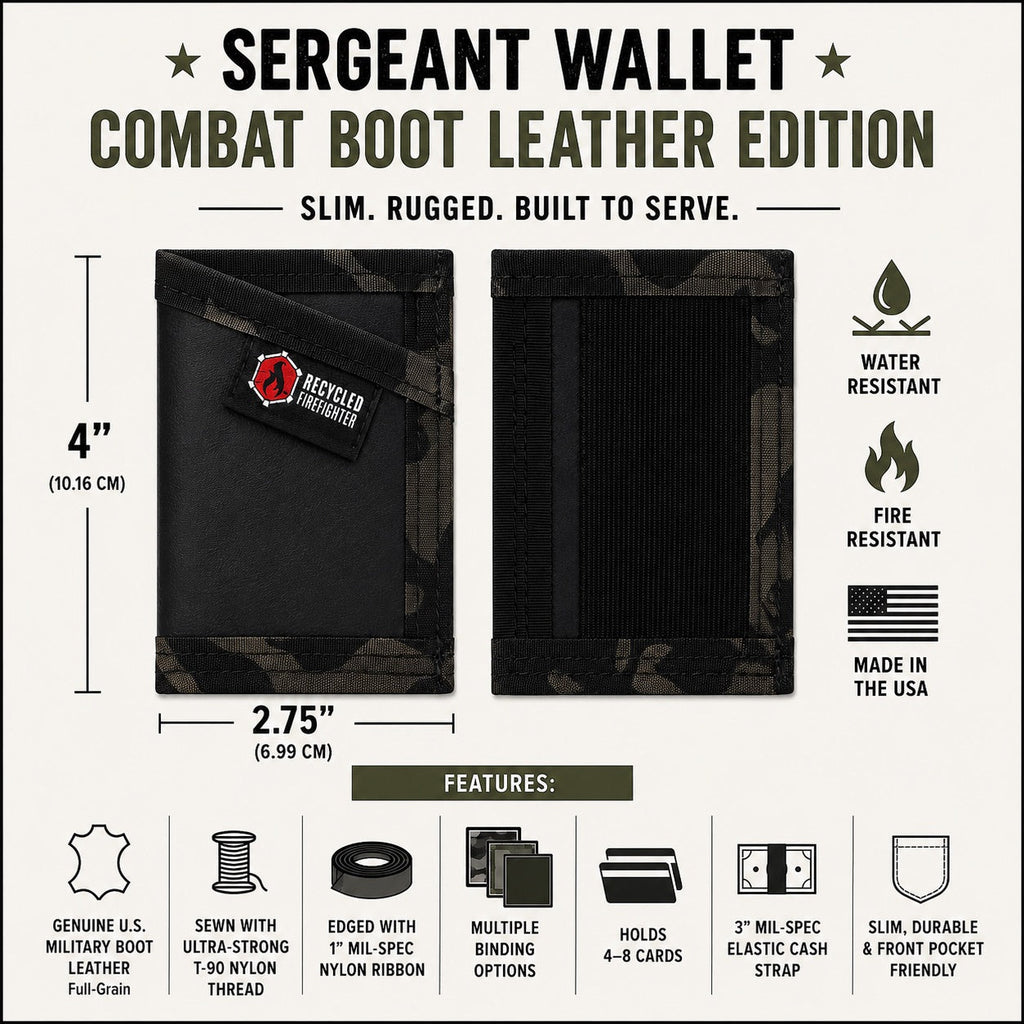 Sergeant Wallet - Combat Boot Leather Edition